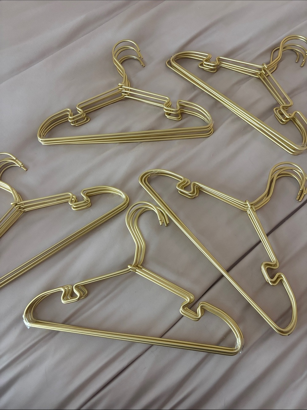 Gold baby hangers pack of 25